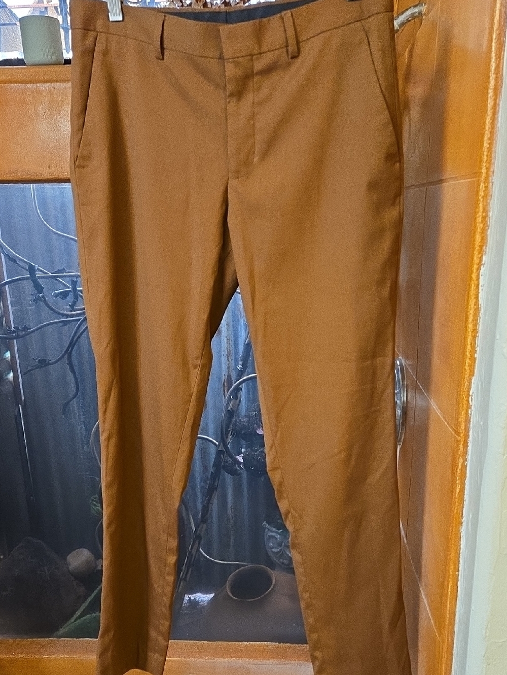 Express Men's Brown Dress Pants - Slim Tailored Look